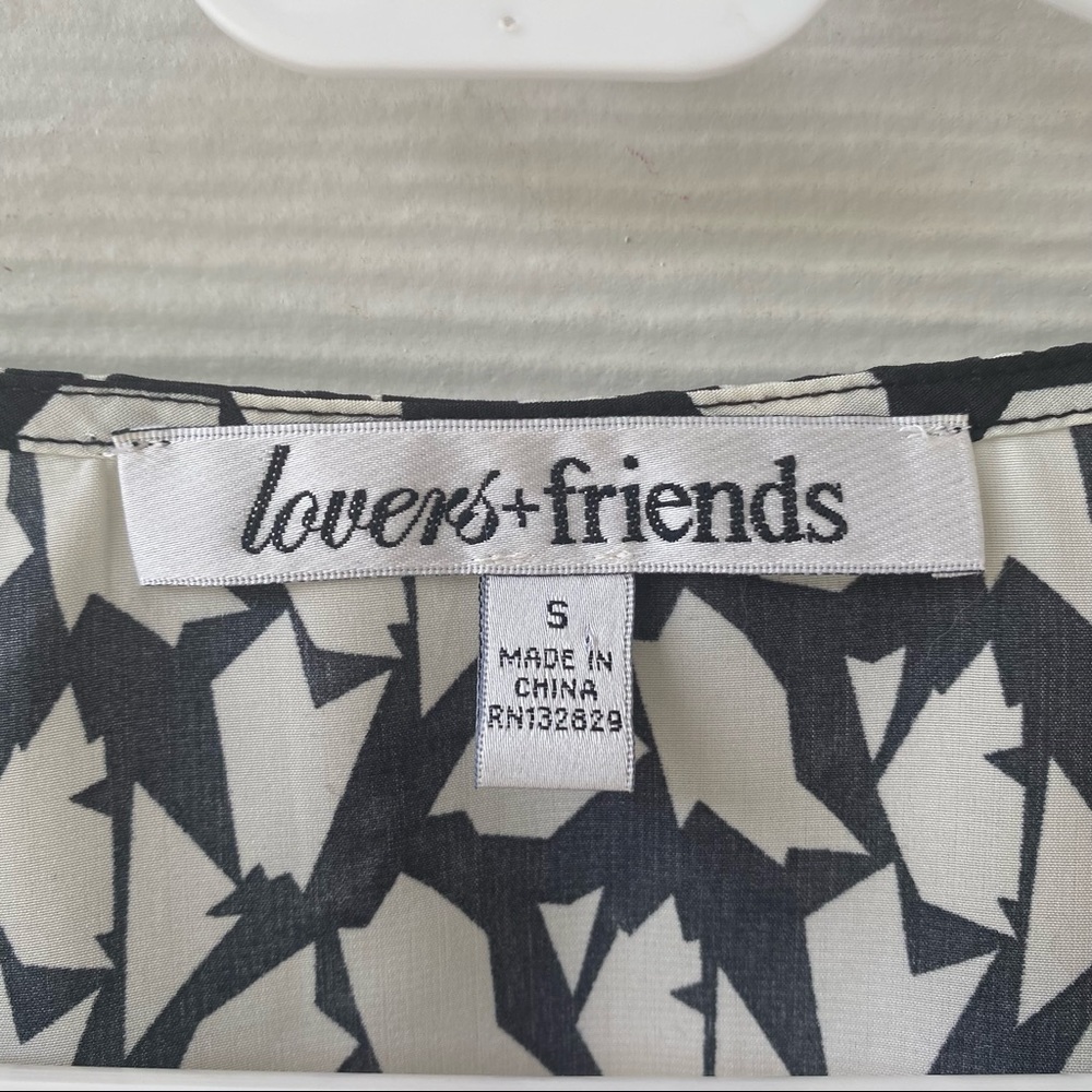LOVERS + FRIENDS Black and White Blouse - Picture 2 of 9